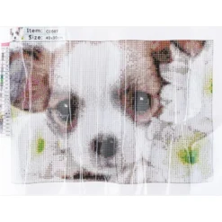 Diamond-Painting-Bild, Hundewelpe, 35cm x 25cm, inkl. Werkzeug