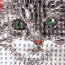 Diamond-Painting-Bild, Katze 2, 25cm x 35cm, inkl. Werkzeug