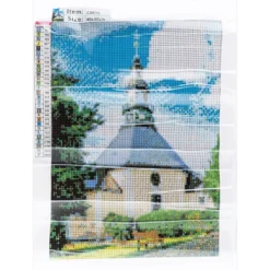 Diamond-Painting-Bild, Kirche, 25cm x 35cm, inkl. Werkzeug