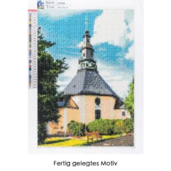 Diamond-Painting-Bild, Kirche, 25cm x 35cm, inkl. Werkzeug