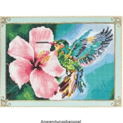 Diamond-Painting-Bild, Kolibri, 25cm x 35cm, inkl. Werkzeug