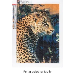 Diamond-Painting-Bild, Leopard, 25cm x 35cm, inkl. Werkzeug