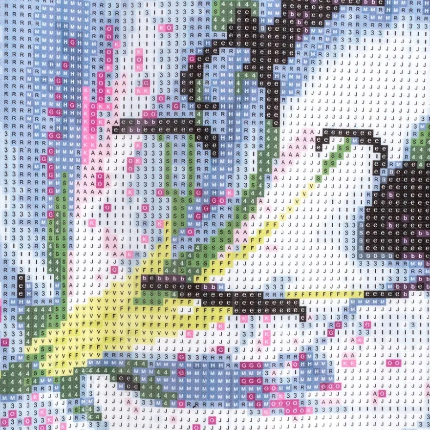 Diamond-Painting-Bild, Lilie, 35cm x 25cm, inkl. Werkzeug