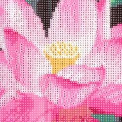 Diamond-Painting-Bild, Lotusblüte, 25cm x 35cm, inkl. Werkzeug