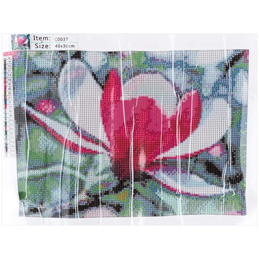 Diamond-Painting-Bild, Magnolie, 25cm x 35cm, inkl. Werkzeug