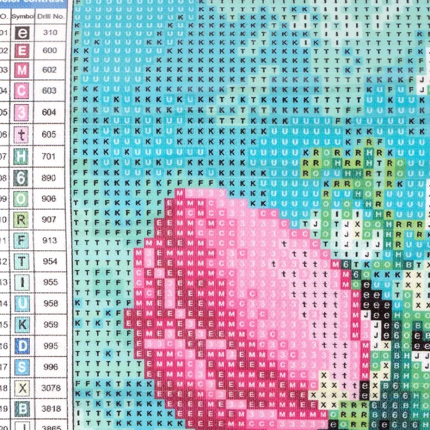 Diamond-Painting-Bild, Maiglöckchen & Tulpen, 25cm x 35cm, inkl. Werkzeug