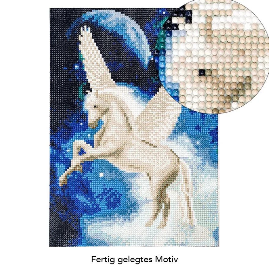 Diamond-Painting-Bild, Pegasus, 25cm x 35cm, inkl. Werkzeug