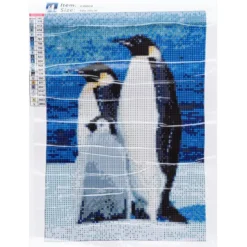Diamond-Painting-Bild, Pinguine, 25cm x 35cm, inkl. Werkzeug