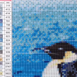 Diamond-Painting-Bild, Pinguine, 25cm x 35cm, inkl. Werkzeug