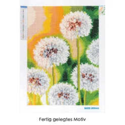Diamond-Painting-Bild, Pusteblumen, 25cm x 35cm, inkl. Werkzeug