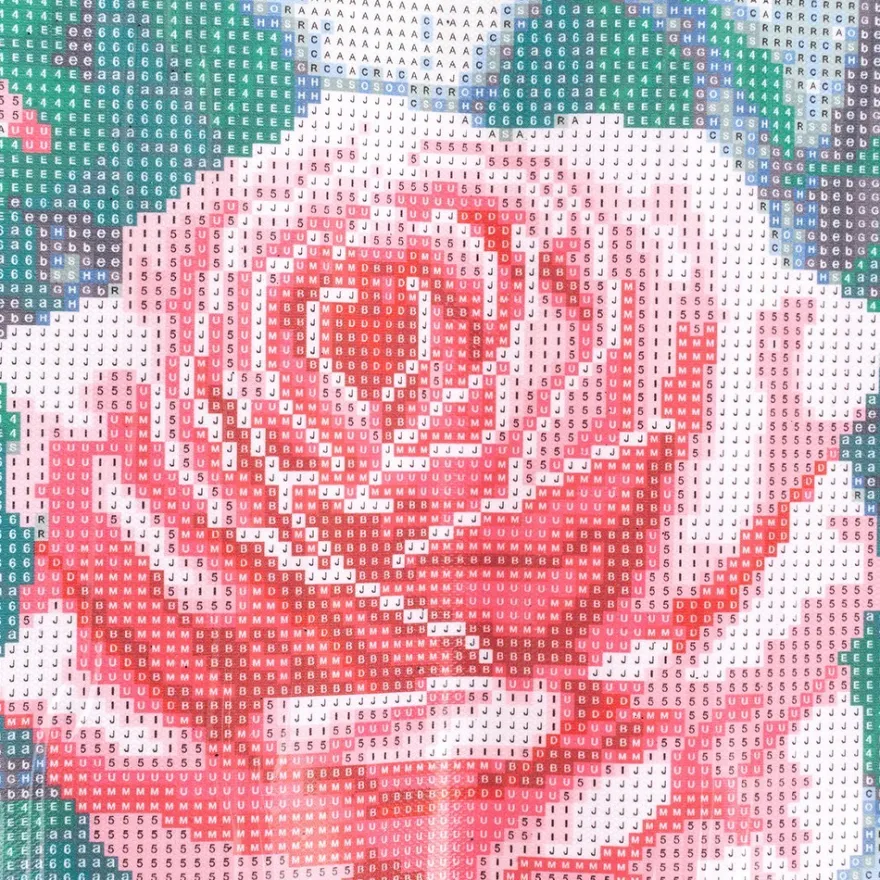 Diamond-Painting-Bild, Rose mit Knospen 2, 35cm x 25cm, inkl. Werkzeug