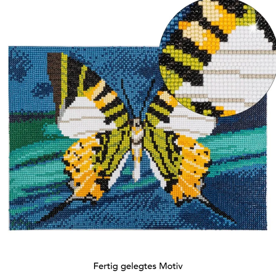 Diamond-Painting-Bild, Schmetterling 2, 25cm x 35cm, inkl. Werkzeug