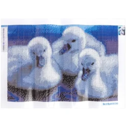 Diamond-Painting-Bild, Schwanküken, 35cm x 25cm, inkl. Werkzeug