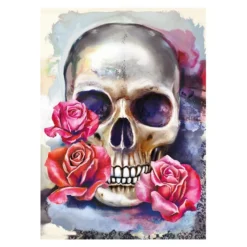 Diamond-Painting-Bild, Skull, 25cm x 35cm, inkl. Werkzeug