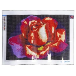 Diamond-Painting-Bild, Strass, Rose 1, 25cm x 35cm, inkl. Werkzeug