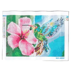 Diamond-Painting-Bild, Strass, Kolibri, 25cm x 35cm, inkl. Werkzeug