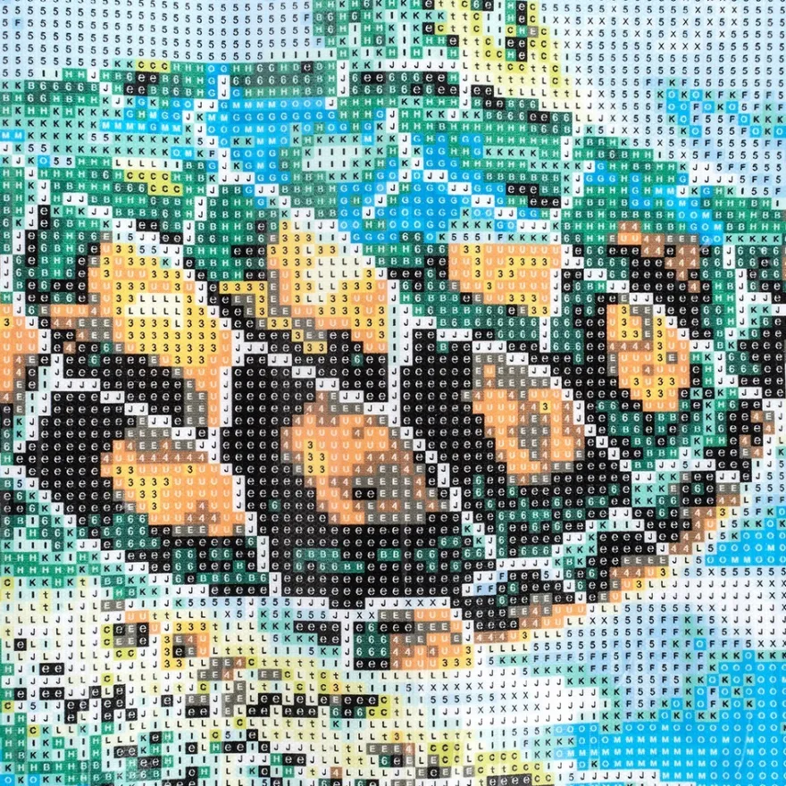 Diamond-Painting-Bild, Wasserschildkröte, 35cm x 25cm, inkl. Werkzeug
