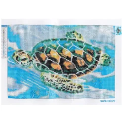 Diamond-Painting-Bild, Wasserschildkröte, 35cm x 25cm, inkl. Werkzeug