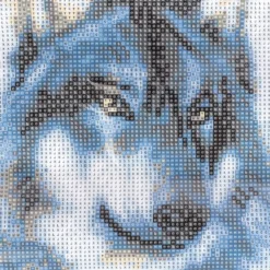 Diamond-Painting-Bild, Wolf, 25cm x 35cm, inkl. Werkzeug