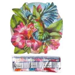 Diamond-Painting-Fensterbild, Kolibri, 19,7cm, doppelseitig