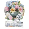 Diamond-Painting-Fensterbild, Blumen in Vase, 20,4cm, doppelseitig