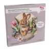 Diamond-Painting-Fensterbild, Hase im Blumenkörbchen, 20,3cm, doppelseitig