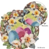 Diamond-Painting-Fensterbild, Weidenkranz mit Blumen & Ostereiern, 20,2cm, doppelseitig