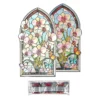 Diamond-Painting-Fensterbild, Glaskunst-Optik XL, Weiße Orchideen, 19,5cm x 35cm, 500µ