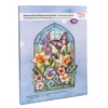 Diamond-Painting-Fensterbild, Glaskunst-Optik XL, Frühlingsblumen, 22,9cm x 35,5cm, 500µ