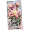 Diamond-Painting-Grußkarte, Magnolien in Vase, 10,5cm x 21cm, ink. Zubehör