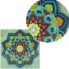 Diamond-Painting-Grußkarte, Mandala 2, 16cm x 16cm, inkl. Zubehör
