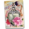 Diamond-Painting-Grußkarte, Parfumflakon, 11,5cm x 16,5cm, inkl. Zubehör