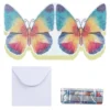 Diamond-Painting-Grußkarte, Schmetterling 2, inkl. Einleger & Umschlag
