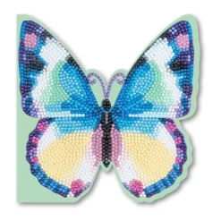 Diamond-Painting-Grußkarte, Schmetterling 1, inkl. Einleger & Umschlag