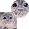 Diamond-Painting-Grußkarte, Seehundbaby, 16cm x 16cm, inkl. Zubehör