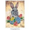Diamond-Painting-Grußkarte, Strass, Hase 2, 11,5cm x 16,5cm, inkl. Zubehör