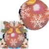 Diamond-Painting-Grußkarte, Strass, Weihnachtskugel, 16cm x 16cm, inkl. Zubehör