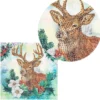 Diamond-Painting-Grußkarte, Strass, Hirsch, 16cm x 16cm, inkl. Zubehör