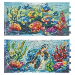 Diamond-Painting-Lampenfolien, Maritim 2, 32,5cm x 16cm, inkl. Transparentpapier-Zuschnitte, 2 Stück