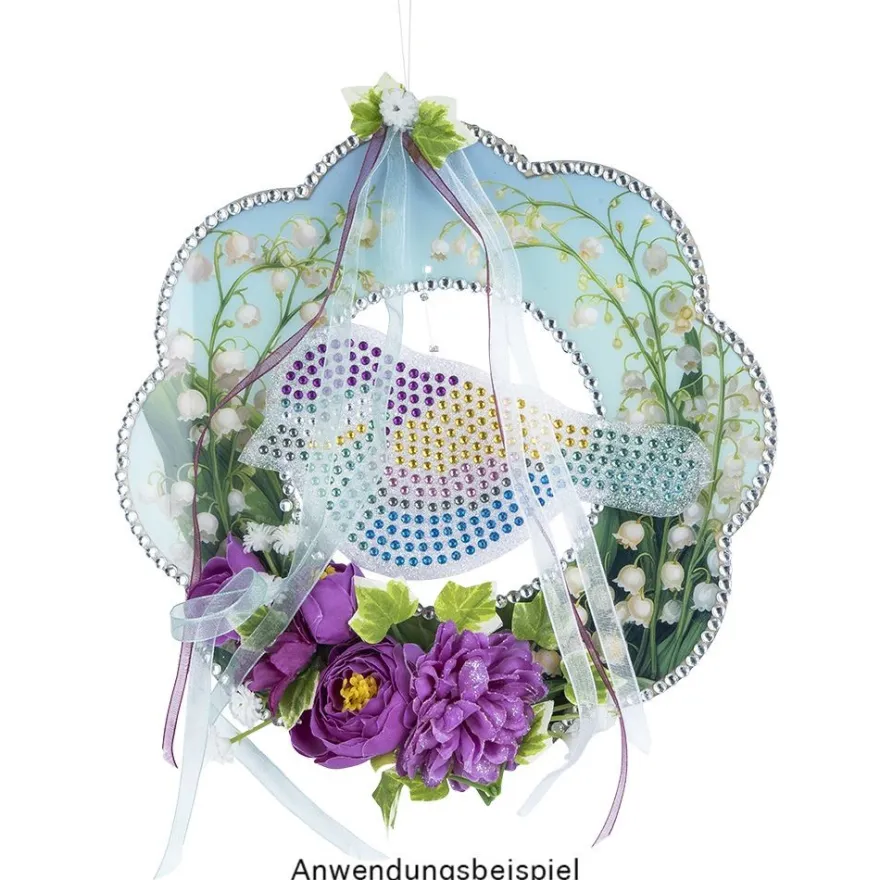 Diamond-Painting-Legevorlage, Niedliche Vögelchen, DIN A4