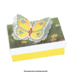 Diamond-Painting-Legevorlage, Bunte Schmetterlinge, DIN A4
