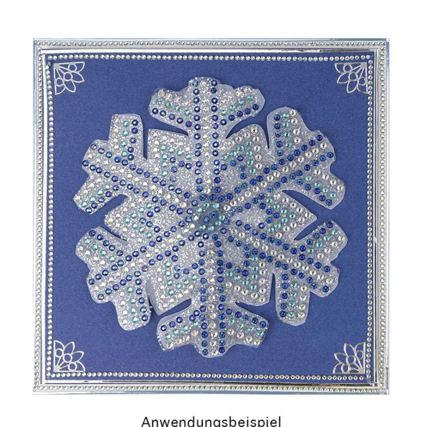 Diamond-Painting-Lineal, Eiskristall 2, Motivgröße: 12,6cm x 13cm