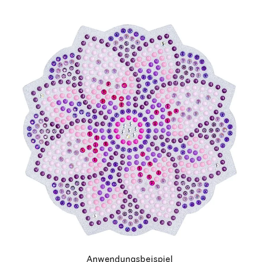 Diamond-Painting-Lineal, Mandala, Motivgröße: Ø 11,5cm