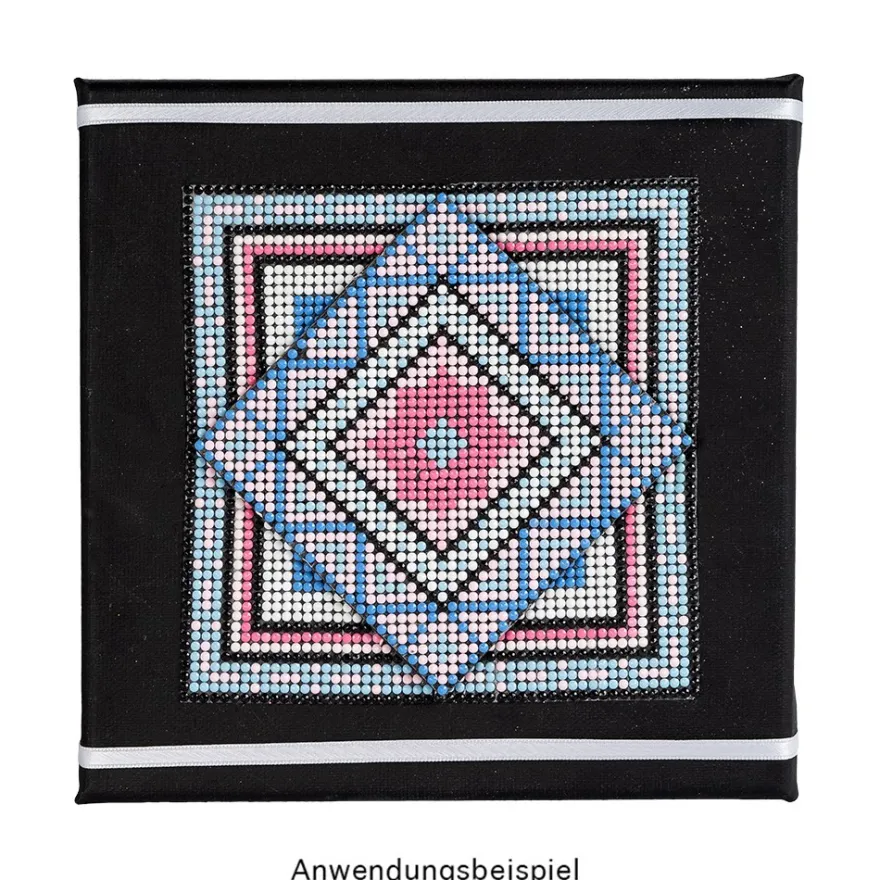 Diamond-Painting-Lineal, mit Linien-Raster, für runde Steine, 20cm x 3,8cm