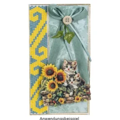 Diamond-Painting-Lineal, mit versetztem Raster, für runde Steine, 19cm x 3cm