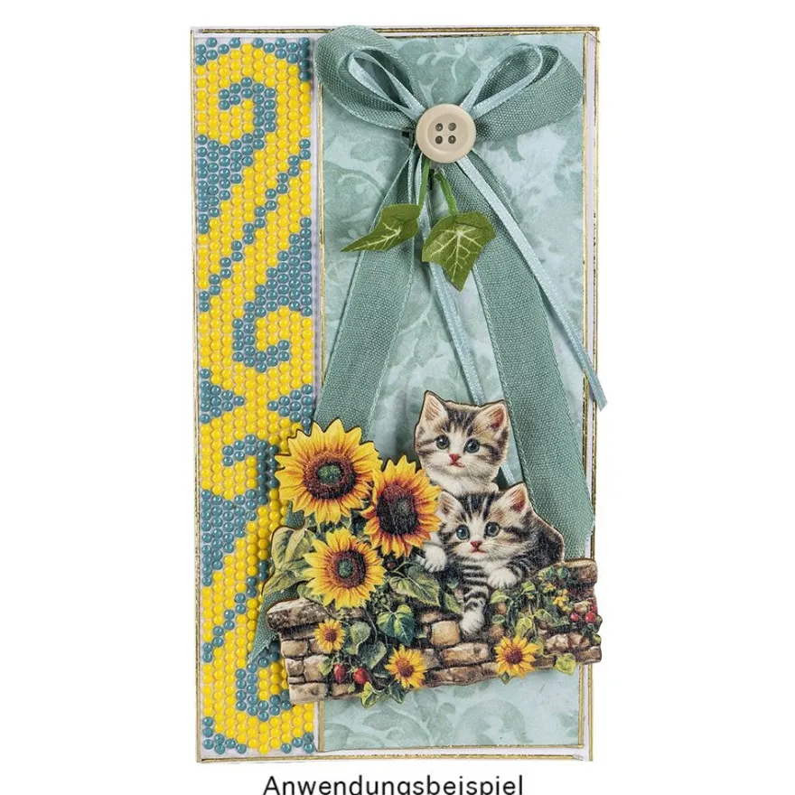 Diamond-Painting-Lineal, mit versetztem Raster, für runde Steine, 19cm x 3cm