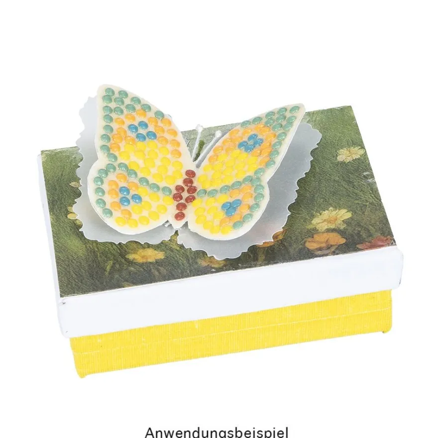 Diamond-Painting-Lineal, Schmetterling, Motivgröße: 14,5cm x 12,1cm