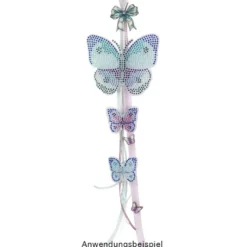 Diamond-Painting-Lineal, Schmetterling, Motivgröße: 14,5cm x 12,1cm