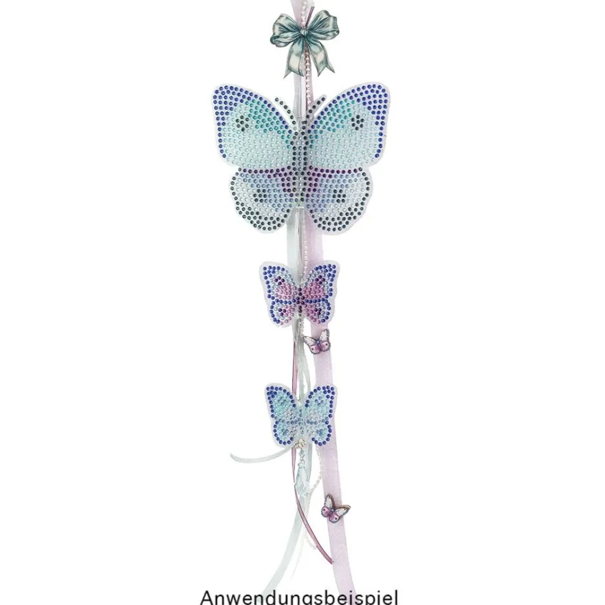 Diamond-Painting-Lineal, Schmetterling, Motivgröße: 14,5cm x 12,1cm