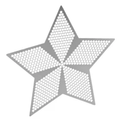Diamond-Painting-Lineal, Stern 1, für runde Steine, Legefläche: 12,6cm x 13,3cm